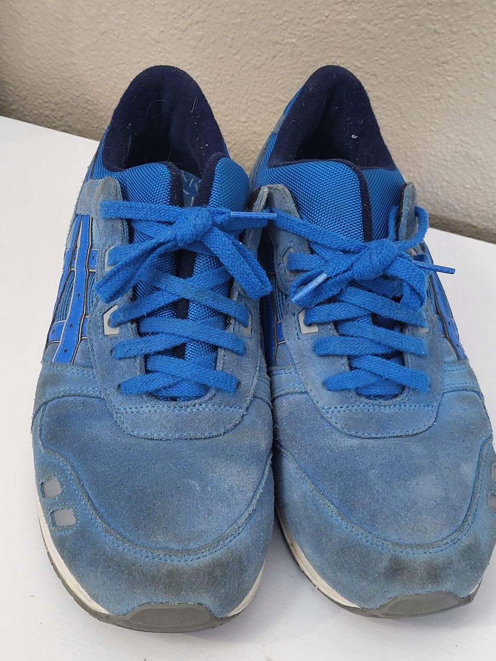 Asics Gel-Lyte III Mens Size 11 Blue White Athletic Running Shoes Sneakers